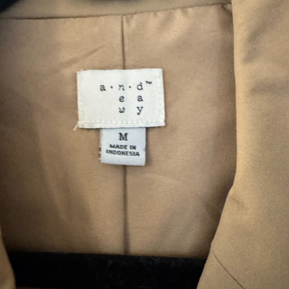 a new day Sleeveless Double-Breasted Trench Dress in Tan - Picture 2 of 3